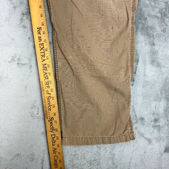 CARHARTT Force Mens Ripstop Relaxed Fit Distressed Cargo Pants Tan Utility Work - Picture 11 of 11